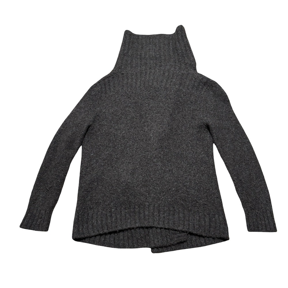 Vince Women's Open Front Wool Blend Knit Cardigan Sweater Gray Size M 20 x 27 - Picture 4 of 7